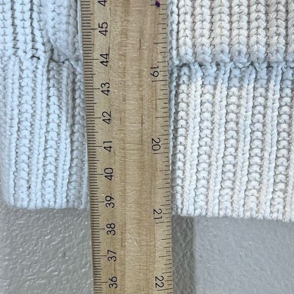 Vintage Polo Ralph Lauren Cream Cotton Cable Knit Button Up Cardigan Girls 8/10 - Picture 8 of 10